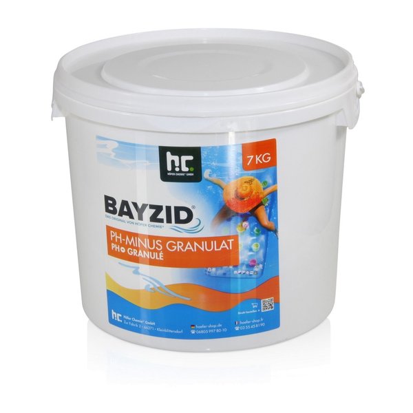 BAYZID® pH Minus Granulat für den Pool , 7 Kg